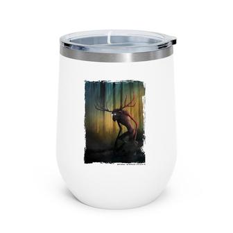 Wendigo - Cool Original Cryptid Artwork Wine Tumbler | Mazezy