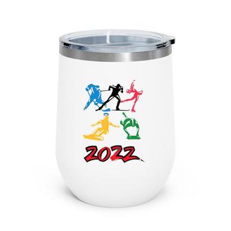 Winter Games 2022 Sport Lover Wine Tumbler | Mazezy