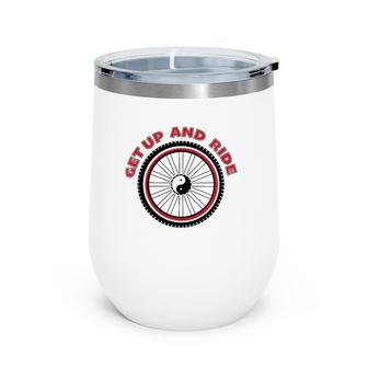 Womens Get Up And Ride The Gap And C&O Canal Book Wine Tumbler | Mazezy