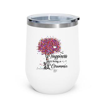 Womens Happiness Is Being A Grammiecute Mother's Day Gifts Wine Tumbler | Mazezy DE