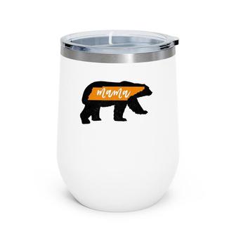 Womens Mama Bear Tennessee Flag Mom Vintage Wine Tumbler | Mazezy