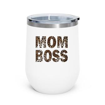 Womens Mom Boss Best Gift For Mom Wine Tumbler | Mazezy