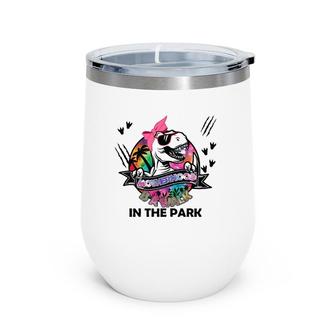 Womens Motherhood Is A Walk In The Park 2021 Gifts Spanish Wine Tumbler | Mazezy