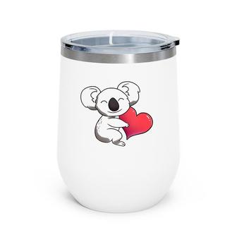 Womens Save The Koalas Wildlife Animal Koala Bear Gift Kawaii Koala Wine Tumbler | Mazezy