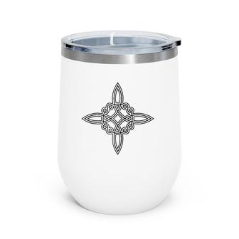 Womens Witches Knot Symbol 4 Elements Wicca Mystic Magic Gothic Wine Tumbler | Mazezy