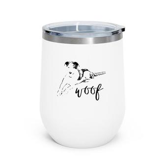 Woof Dog Pet Lovers Gift Wine Tumbler | Mazezy