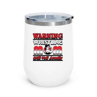 Wrestling Mom Coach Gift Women Wine Tumbler | Mazezy