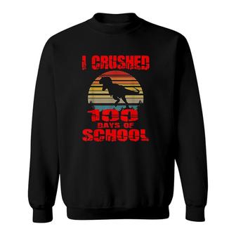 100 Days Of School Dinosaur Sweatshirt | Mazezy