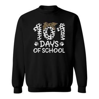 101 Days Of School Dalmatian Dog 101St Day Of School Teacher Sweatshirt | Mazezy
