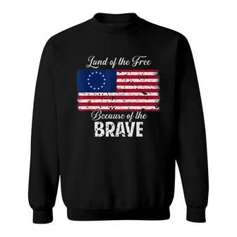 1776 Patriotic Betsy Ross American Flag 13 Colonies Sweatshirt | Mazezy