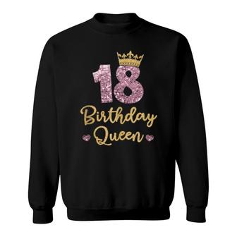 18Th Birthday Queen 18Th Birthday 18 Years Sweatshirt | Mazezy