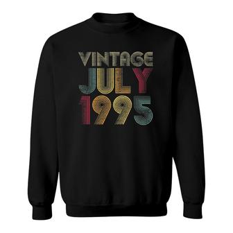 26Th Birthday Gifts Year Old - Vintage Birthday July 1995 Ver2 Sweatshirt | Mazezy