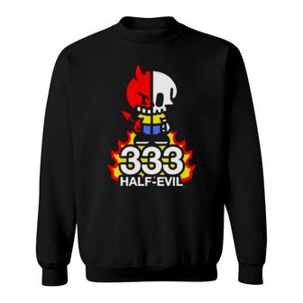 333 Half Evil Sweatshirt | Mazezy