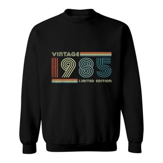 37Th Birthday Vintage 1985 37 Years Old Bday Sweatshirt | Mazezy
