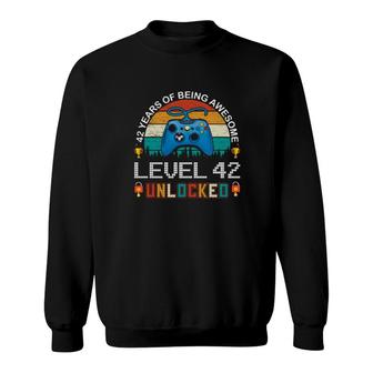 42 Years Of Being Awesome Sweatshirt | Mazezy