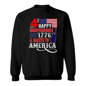 4Th Of July Happy Independence Day 1776 - Independence Day Sweatshirt | Mazezy AU
