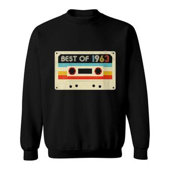 59Th Birthday Best Of 1963 Cassette Tape Retro Vintage Sweatshirt | Mazezy