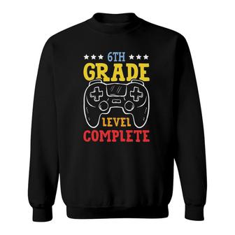 6Th Grade Level Complete Last Day Of School Game Controller Sweatshirt