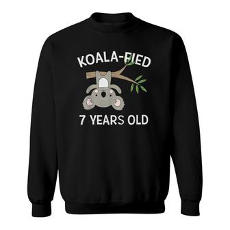 7 Years Old Birthday  Cute Koala Pun 7Th Party Gift Sweatshirt