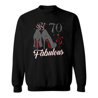 70 & Fabulous 1952 70Th Birthday Gift Tee For Womens Tank Top Sweatshirt | Mazezy