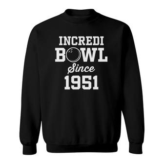 71 Years Old Bowler Bowling 1951 71St Birthday Sweatshirt | Mazezy