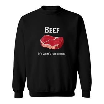 90s Beef Its What's For Dinner Sweatshirt | Mazezy
