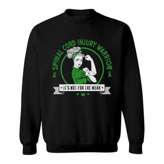 A Beautiful Design Of The Warrior For Spinal Cord Injury It's Not For The Weak Sweatshirt | Mazezy