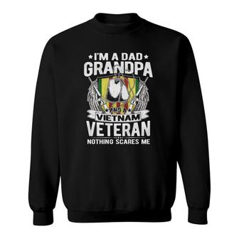 A Dad Grandpa And Vietnam Veteran Proud Retired Soldier Gift Sweatshirt | Mazezy