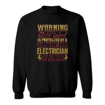A Smoking Hot Electrician Sweatshirt | Mazezy