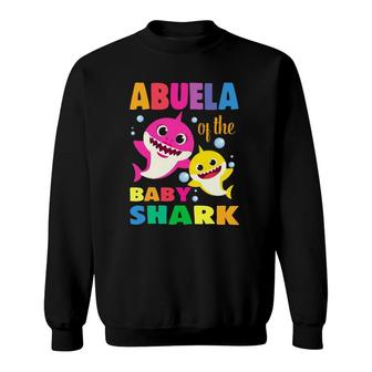 Abuela Of The Birthday Shark Mom Matching Family Sweatshirt | Mazezy