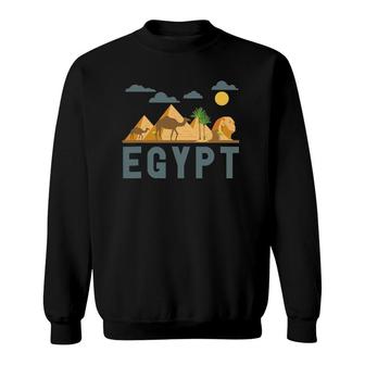 Africa Cairo Egypt Egyptian Pyramids Sweatshirt | Mazezy