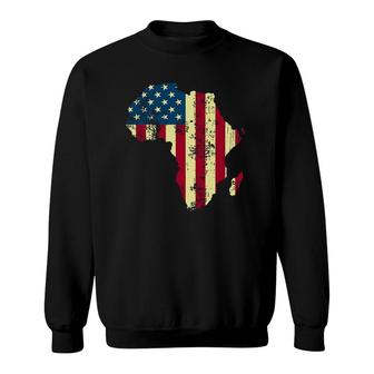 African American Usa Flag Patriotic 4Th Of July Juneteenth Sweatshirt | Mazezy CA