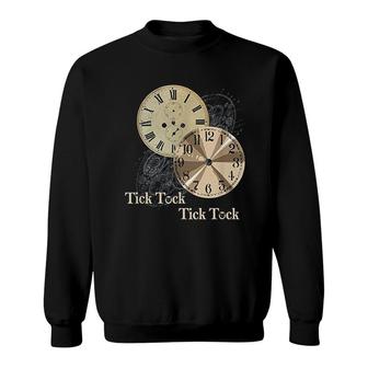 Alarm Clock Time Tick Tock Clock Sweatshirt | Mazezy