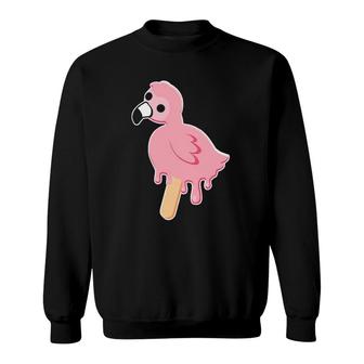 Albertsstuff Flamingo Bird Popsicle Sweatshirt | Mazezy