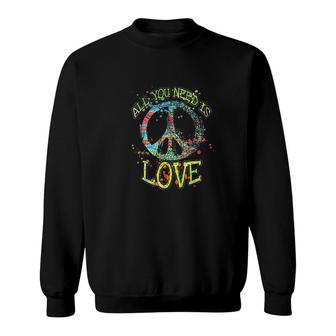 All You Need Is Love Hippie Sweatshirt | Mazezy