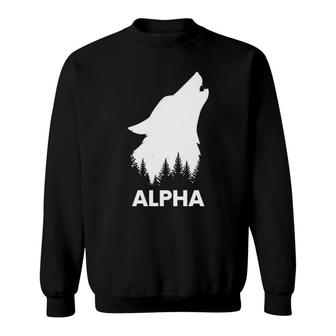 Alpha Wolf Lover Sweatshirt | Mazezy