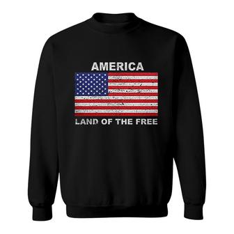 America Land Of The Free Sweatshirt | Mazezy UK