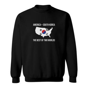 America South Korea For Proud Korean Americans Sweatshirt - Thegiftio UK