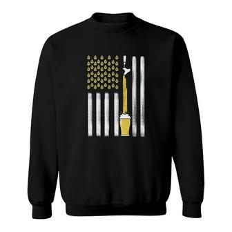 American Beer Flag Sweatshirt | Mazezy