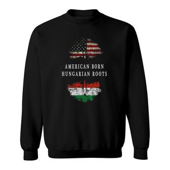 American Born Hungarian Roots Ancestry Sweatshirt | Mazezy