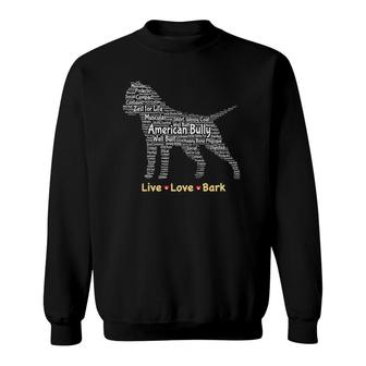 American Bully Dog Lover Gifts For Women Men Mom Dad Sweatshirt | Mazezy