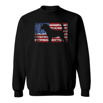 American Flag Beagle Dog 4Th Of July Usa Gift Sweatshirt | Mazezy