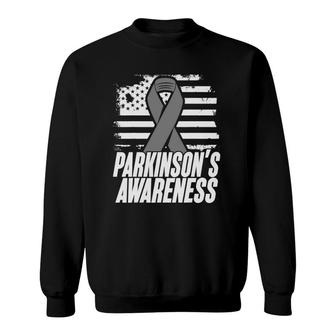 American Flag Gift For Parkinson's Disease Patients Sweatshirt | Mazezy