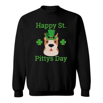 American Pitbull Happy St Pitty's Day, Funny St Paddys Tee Sweatshirt | Mazezy UK
