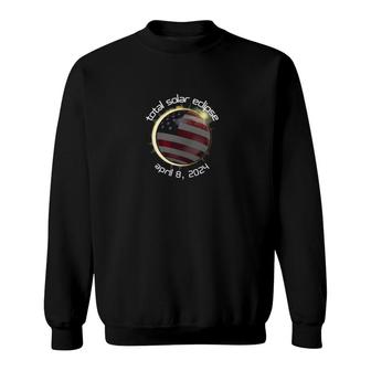 American Totality Solar Lunar Eclipse April 8 2024 Ver2 Sweatshirt | Mazezy