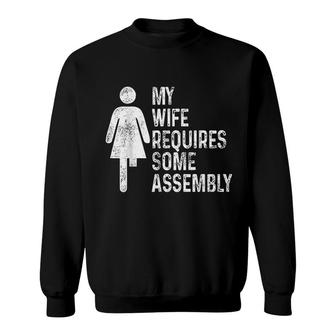 Amputee Humor Wife Assembly Leg Arm Funny Recovery Gifts Sweatshirt | Mazezy