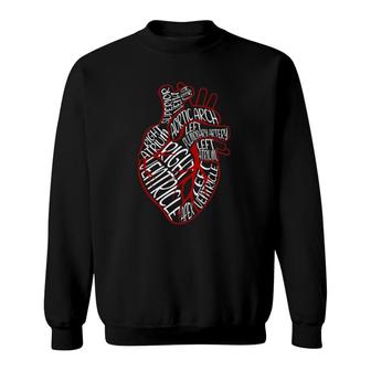 Anatomical Heart Medical Parts Of Heart For Cardiologist Sweatshirt | Mazezy