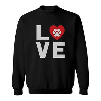 Animal Lover Dog Paw Print Love Dogs My Best Friend V2 Sweatshirt - Thegiftio UK
