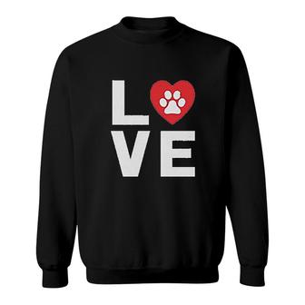 Animal Lover Dog Paw Print Love Dogs My Best Friend Women Sweatshirt - Thegiftio UK