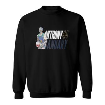 Anthony January 44 Basketball Gameday Sweatshirt | Mazezy